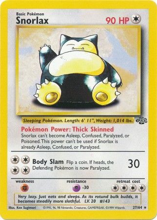 Snorlax (27/64) [Jungle Unlimited] - Comfy Hobbies