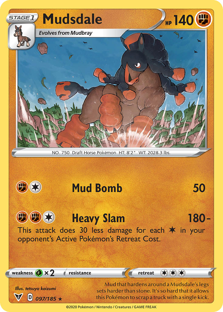 Mudsdale (097/185) [Sword & Shield: Vivid Voltage] - Comfy Hobbies