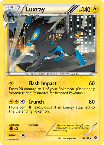 Luxray (46/99) [Black & White: Next Destinies] - Comfy Hobbies