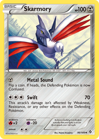 Skarmory (96/149) [Black & White: Boundaries Crossed] - Comfy Hobbies