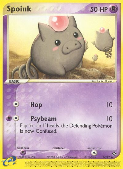 Spoink (74/97) [EX: Dragon] - Comfy Hobbies