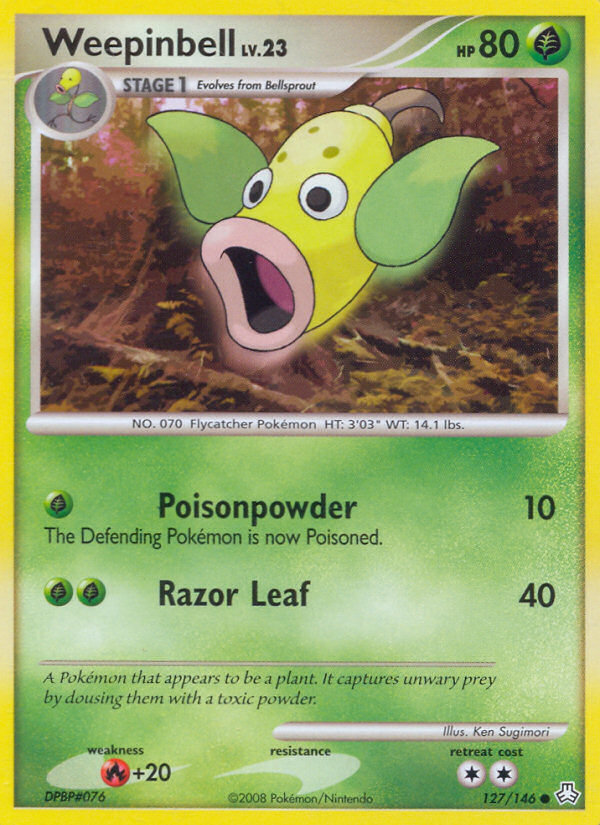 Weepinbell (127/146) [Diamond & Pearl: Legends Awakened] - Comfy Hobbies