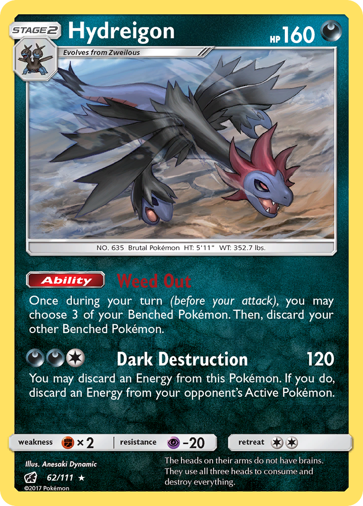 Hydreigon (62/111) [Sun & Moon: Crimson Invasion] - Comfy Hobbies