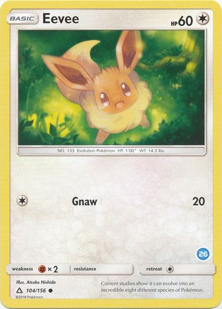 Eevee (104/156) (Deck Exclusive #26) [Sun & Moon: Trainer Kit - Alolan Ninetales] - Comfy Hobbies