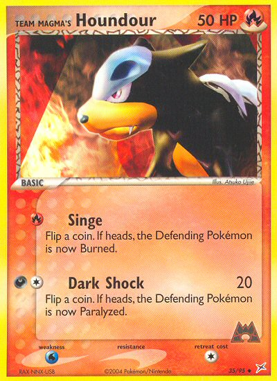 Team Magma's Houndour (35/95) [EX: Team Magma vs Team Aqua] - Comfy Hobbies