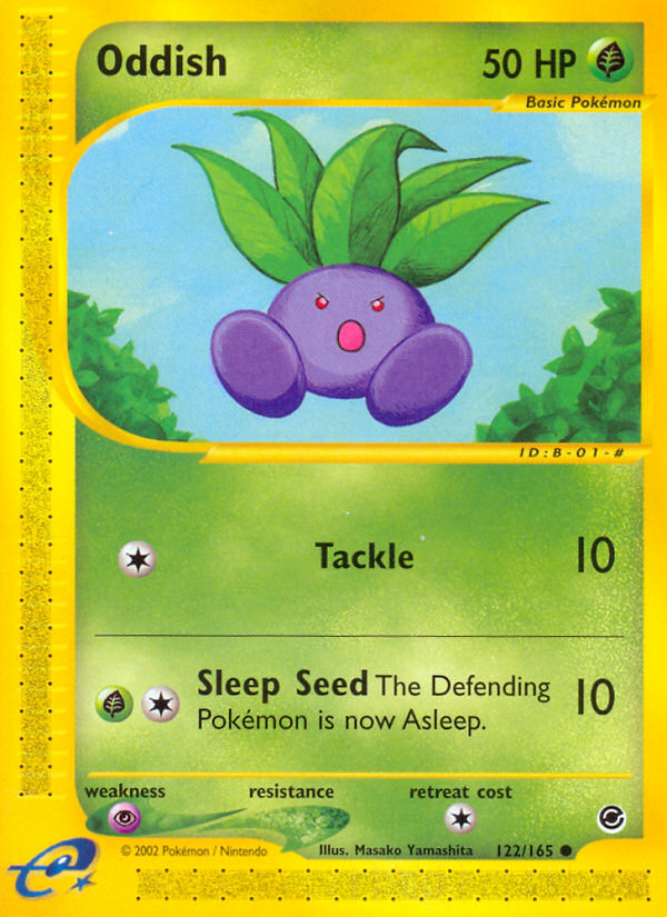 Oddish (122/165) [Expedition: Base Set] - Comfy Hobbies