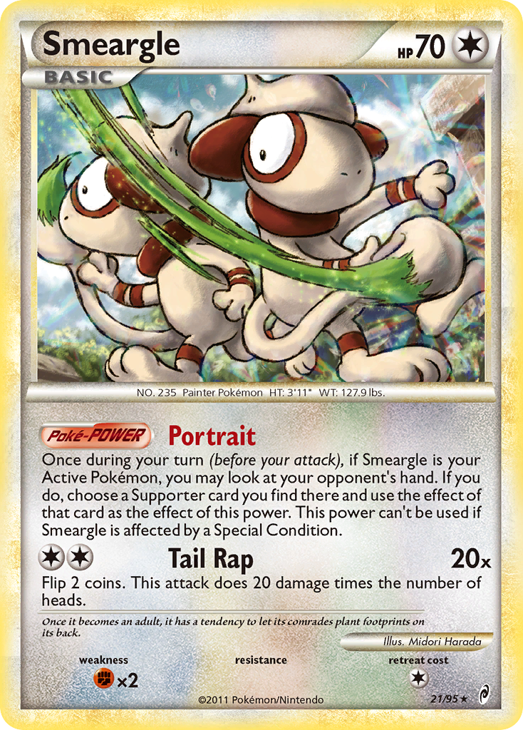 Smeargle (21/95) [HeartGold & SoulSilver: Call of Legends] - Comfy Hobbies