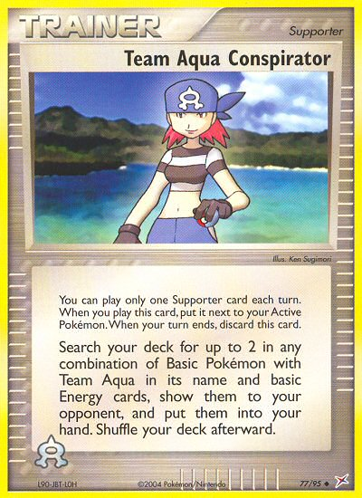 Team Aqua Conspirator (77/95) [EX: Team Magma vs Team Aqua] - Comfy Hobbies