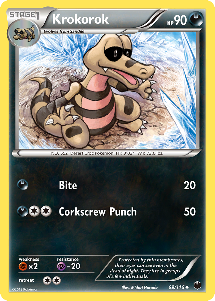 Krokorok (69/116) [Black & White: Plasma Freeze] - Comfy Hobbies