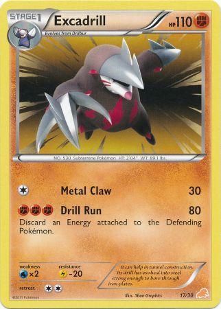 Excadrill (17/30) [Black & White: Trainer Kit - Excadrill] - Comfy Hobbies
