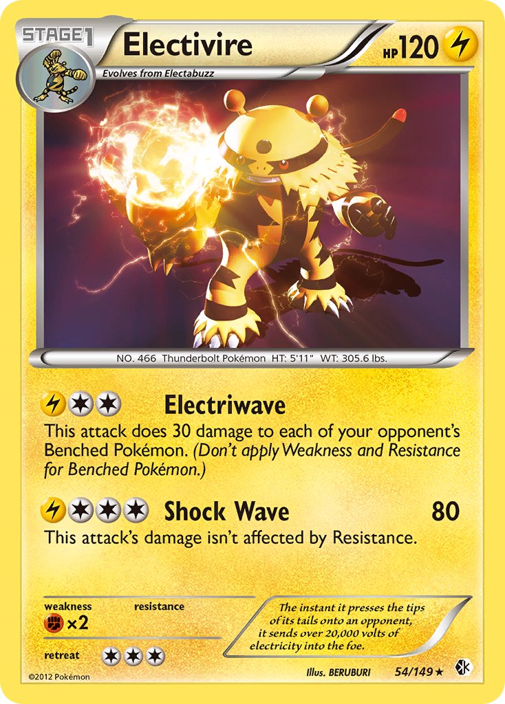 Electivire (54/149) (Cosmos Holo) (Blister Exclusive) [Black & White: Boundaries Crossed] - Comfy Hobbies