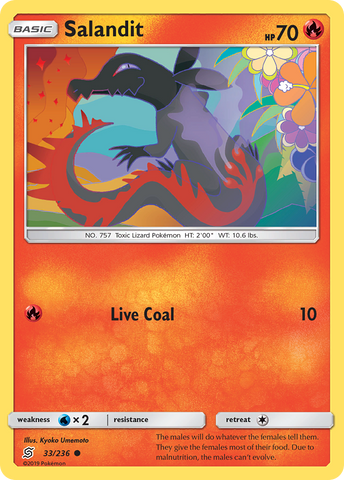 Salandit (33/236) [Sun & Moon: Unified Minds] - Comfy Hobbies