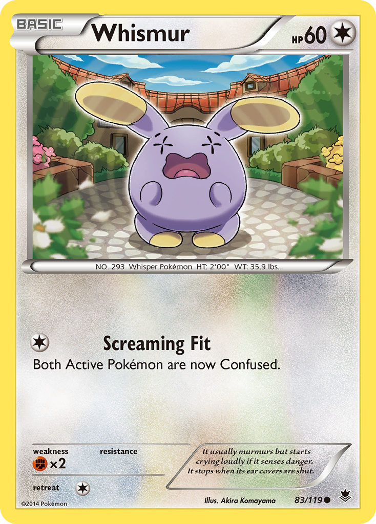 Whismur (83/119) [XY: Phantom Forces] - Comfy Hobbies