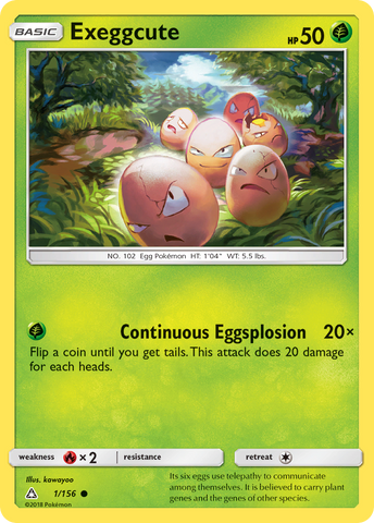 Exeggcute (1/156) [Sun & Moon: Ultra Prism] - Comfy Hobbies