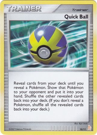 Quick Ball (10/11) [Diamond & Pearl: Trainer Kit - Lucario] - Comfy Hobbies