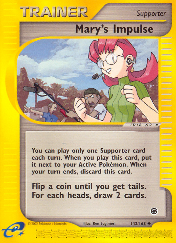Mary's Impulse (142/165) [Expedition: Base Set] - Comfy Hobbies