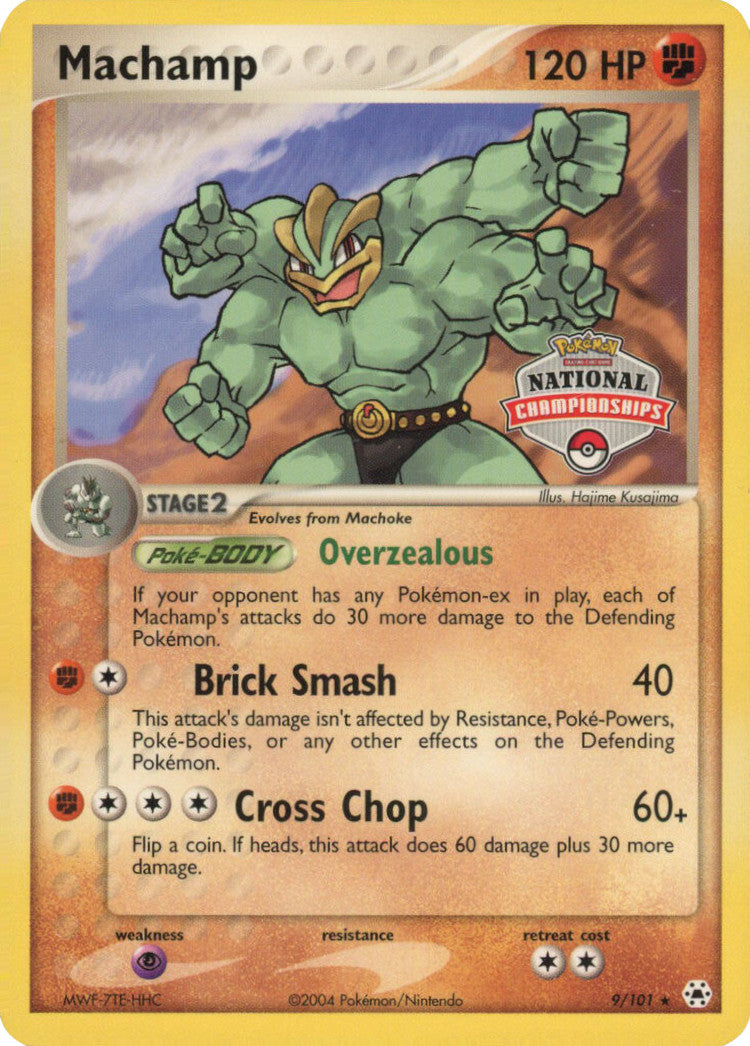 Machamp (9/101) (National Championships Promo) [EX: Hidden Legends] - Comfy Hobbies