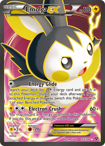 Emolga EX (143/146) [XY: Base Set] - Comfy Hobbies