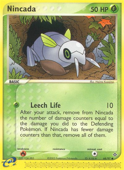 Nincada (68/97) [EX: Dragon] - Comfy Hobbies