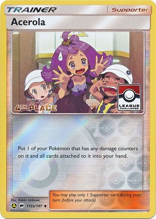 Acerola (112a/147) (League Promo 4th Place) [Sun & Moon: Burning Shadows] - Comfy Hobbies