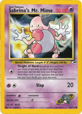 Sabrina's Mr. Mime (94/132) [Gym Heroes Unlimited] - Comfy Hobbies