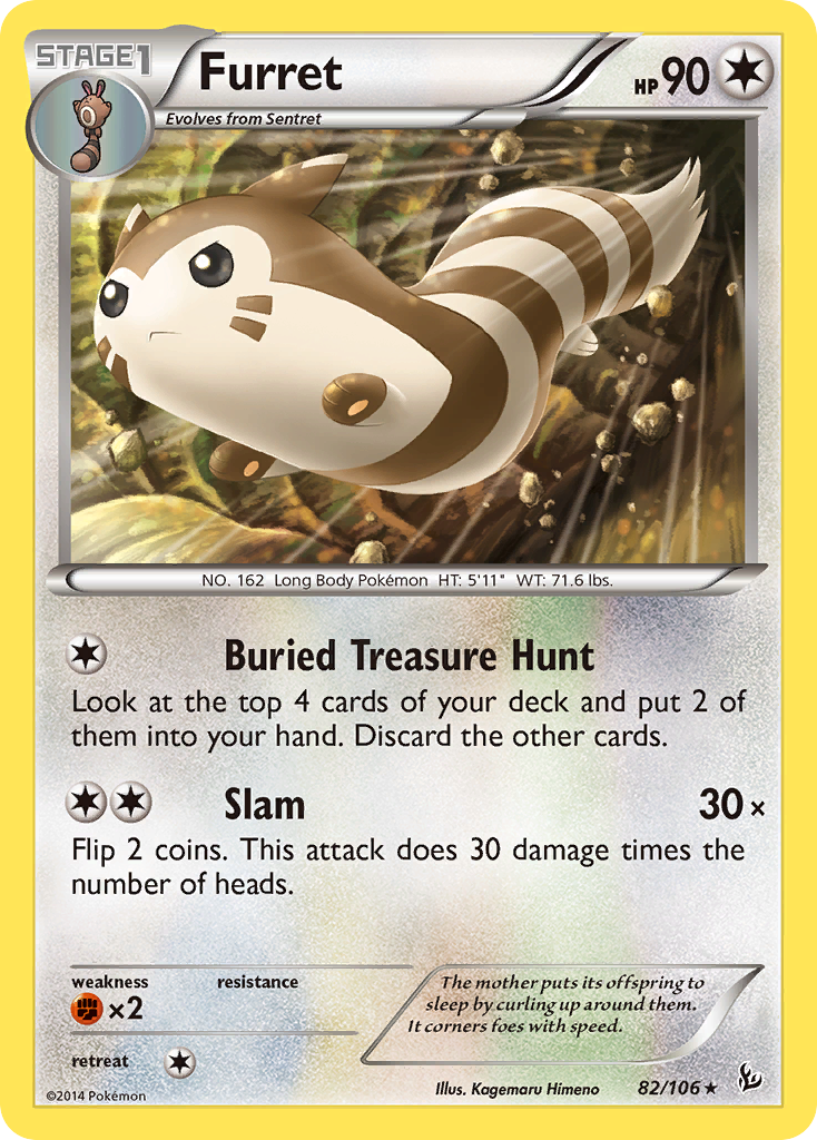 Furret (82/106) [XY: Flashfire] - Comfy Hobbies