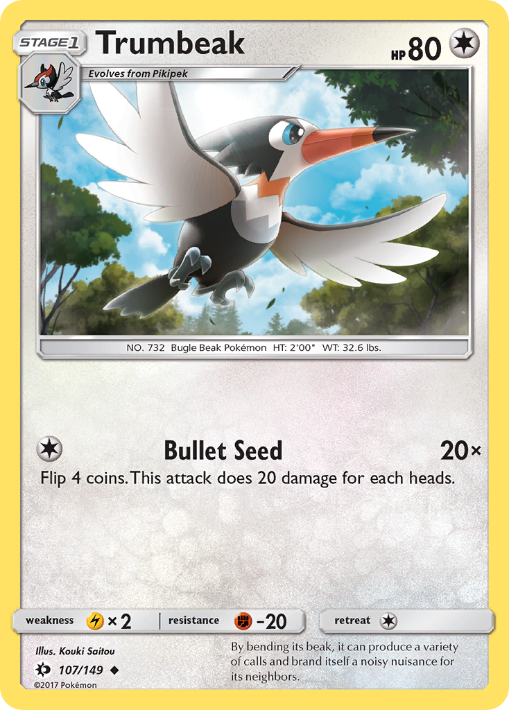 Trumbeak (107/149) [Sun & Moon: Base Set] - Comfy Hobbies