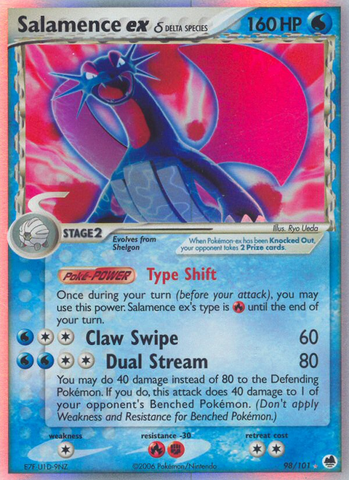 Salamence ex (98/101) (Delta Species) [EX: Dragon Frontiers] - Comfy Hobbies