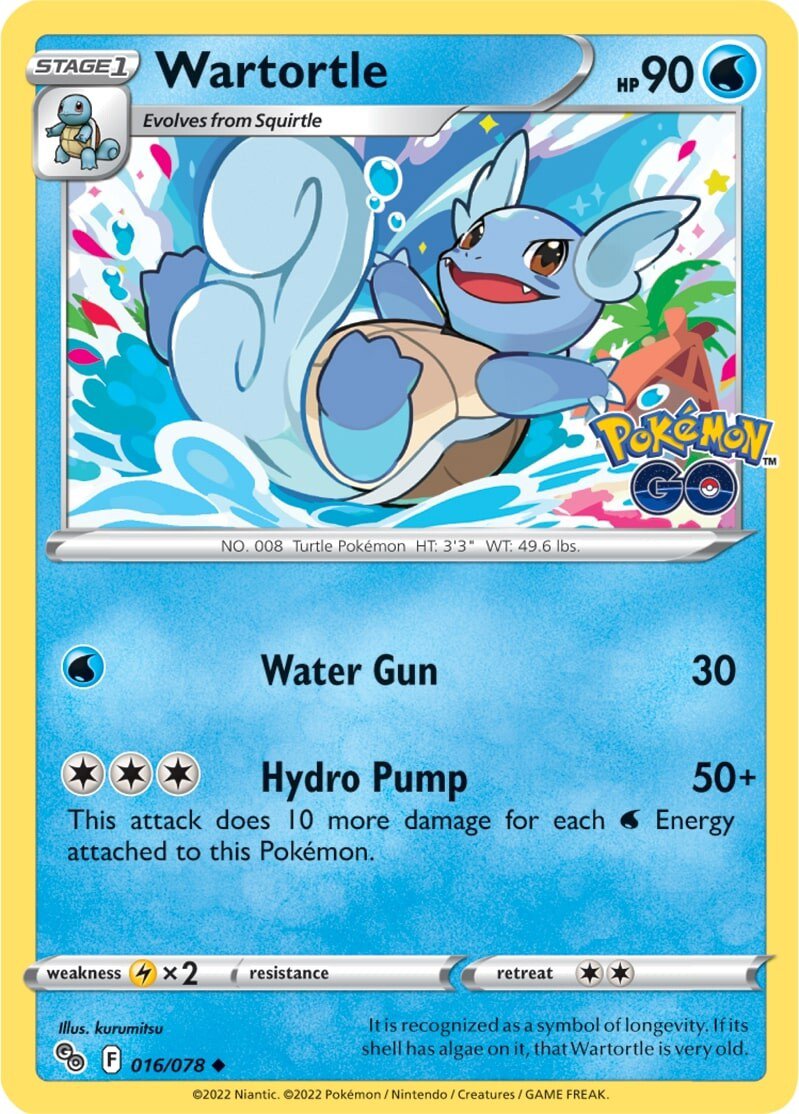Wartortle (016/078) [Pokémon GO] - Comfy Hobbies