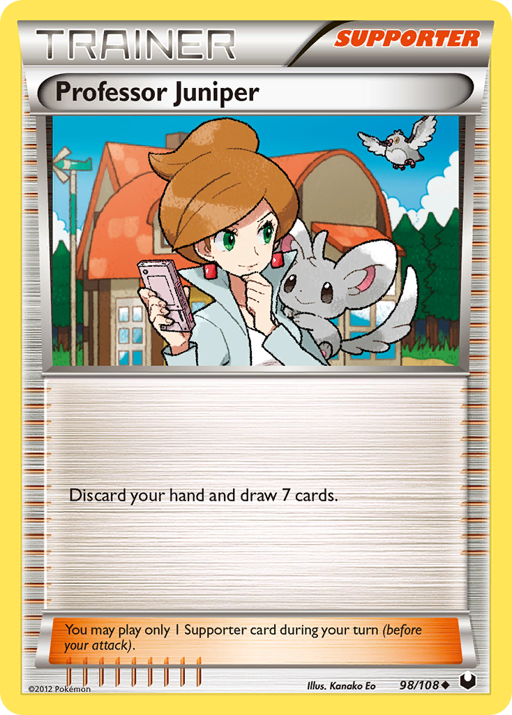 Professor Juniper (98/108) [Black & White: Dark Explorers] - Comfy Hobbies