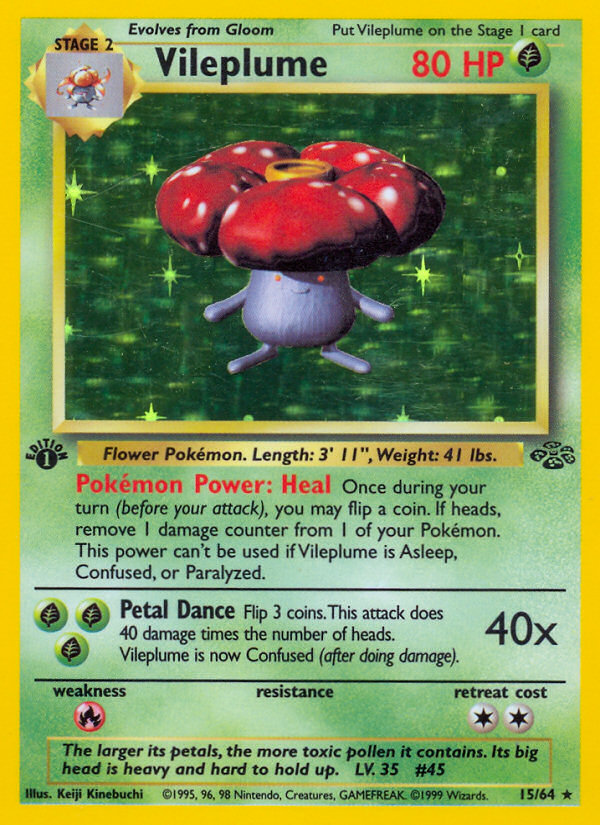 Vileplume (15/64) [Jungle 1st Edition] - Comfy Hobbies