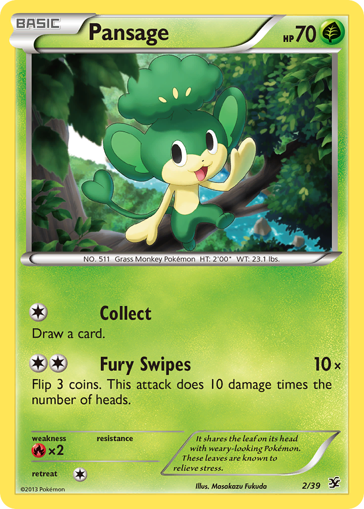 Pansage (2/39) [XY: Kalos Starter Set] - Comfy Hobbies