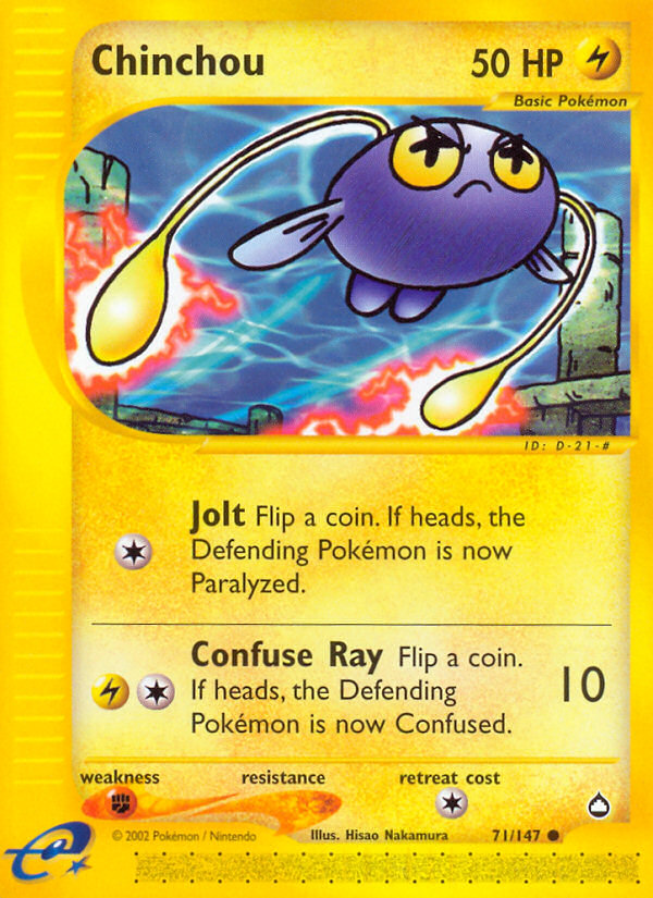 Chinchou (71/147) [Aquapolis] - Comfy Hobbies