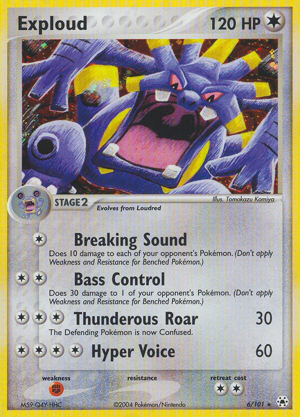 Exploud (6/101) [EX: Hidden Legends] - Comfy Hobbies