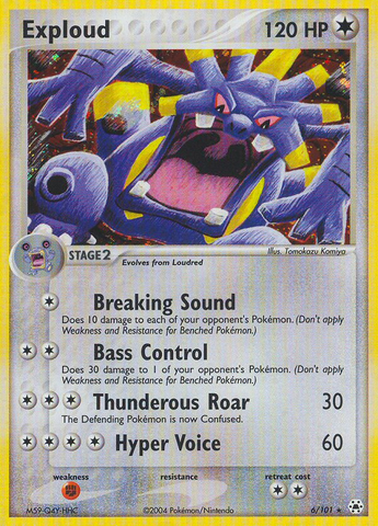 Exploud (6/101) [EX: Hidden Legends] - Comfy Hobbies