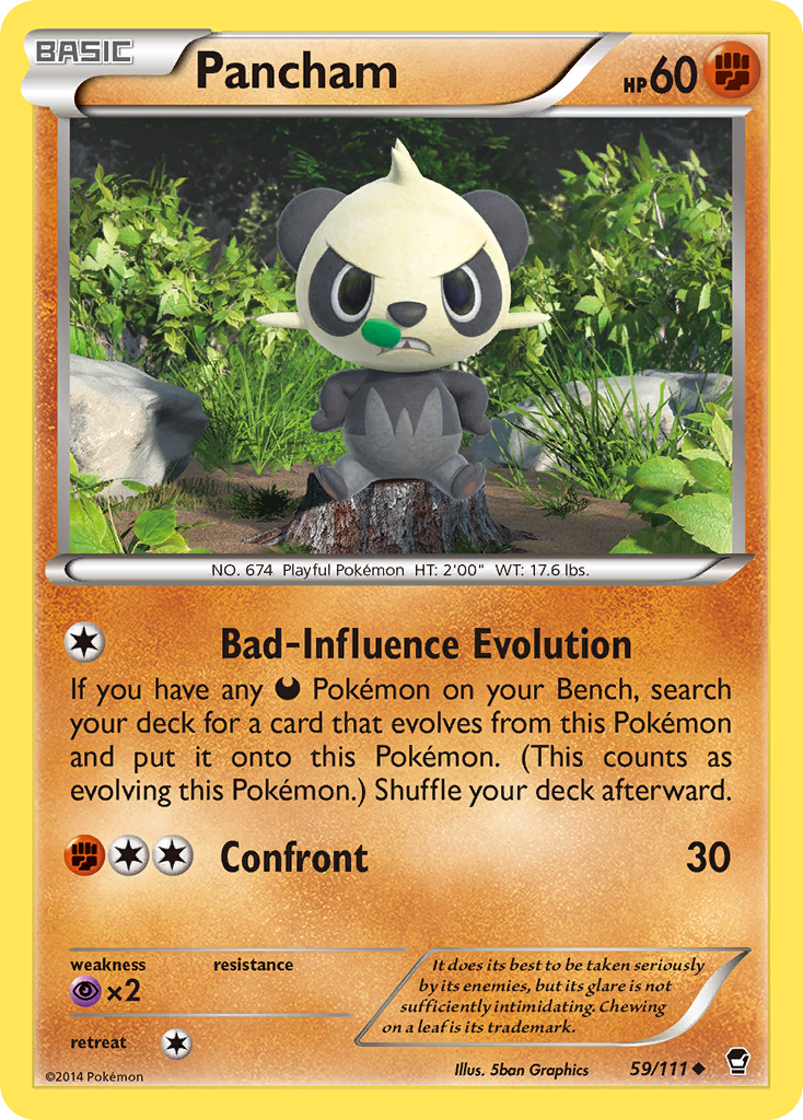 Pancham (59/111) [XY: Furious Fists] - Comfy Hobbies