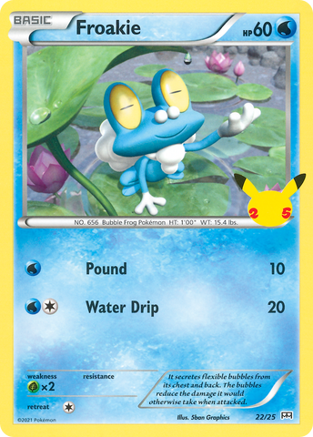 Froakie (22/25) [McDonald's 25th Anniversary] - Comfy Hobbies