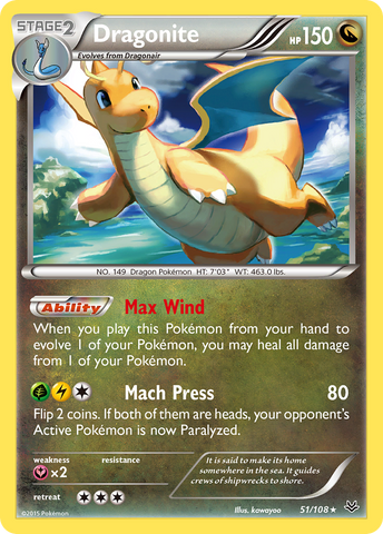 Dragonite (51/108) [XY: Roaring Skies] - Comfy Hobbies