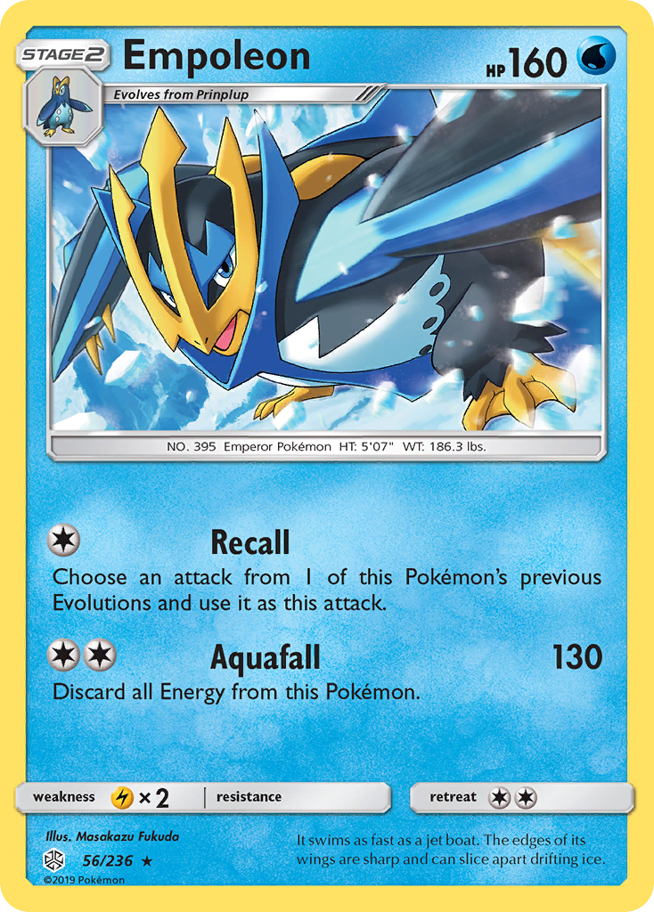 Empoleon (56/236) [Sun & Moon: Cosmic Eclipse] - Comfy Hobbies