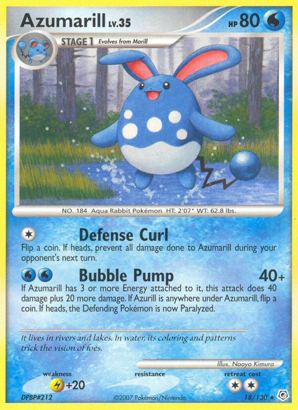 Azumarill (18/130) [Diamond & Pearl: Base Set] - Comfy Hobbies