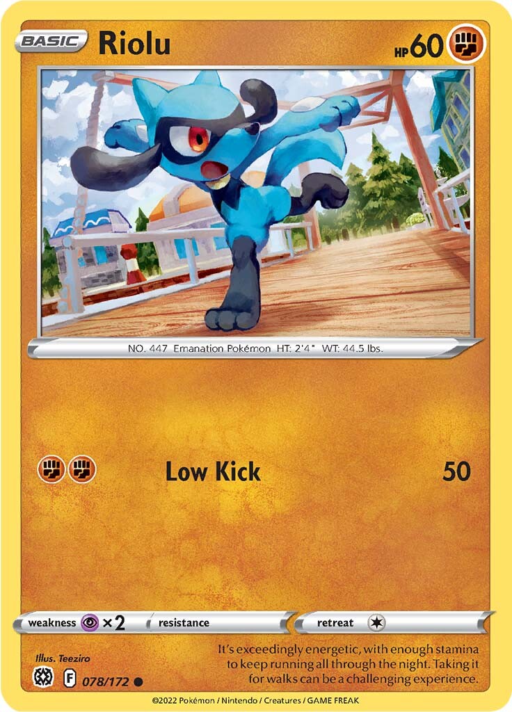 Riolu (078/172) [Sword & Shield: Brilliant Stars] - Comfy Hobbies