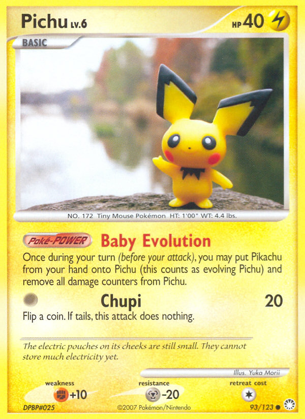 Pichu (93/123) [Diamond & Pearl: Mysterious Treasures] - Comfy Hobbies
