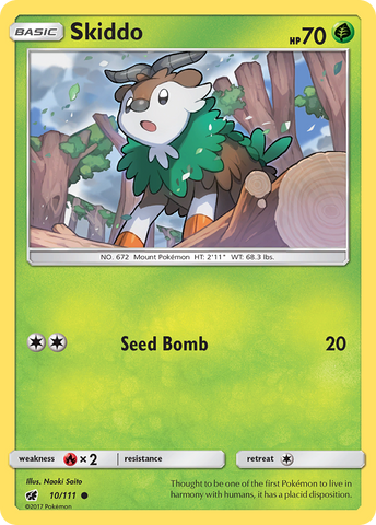 Skiddo (10/111) [Sun & Moon: Crimson Invasion] - Comfy Hobbies