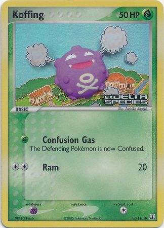 Koffing (72/113) (Stamped) [EX: Delta Species] - Comfy Hobbies