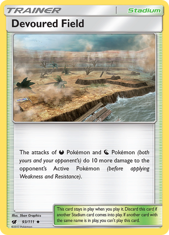 Devoured Field (93/111) [Sun & Moon: Crimson Invasion] - Comfy Hobbies