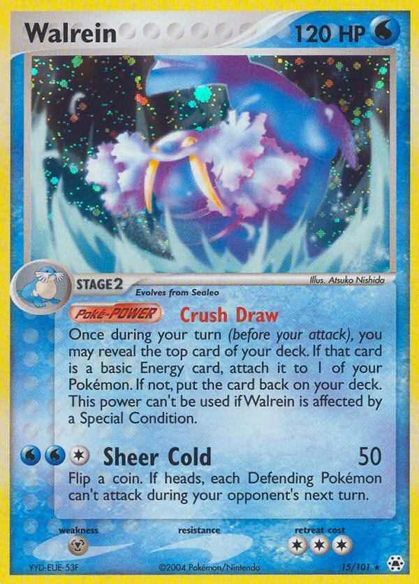 Walrein (15/101) [EX: Hidden Legends] - Comfy Hobbies