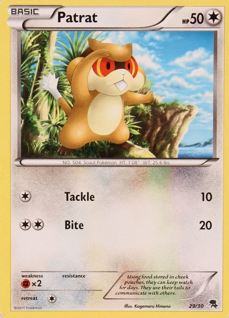 Patrat (29/30) [Black & White: Trainer Kit - Zoroark] - Comfy Hobbies