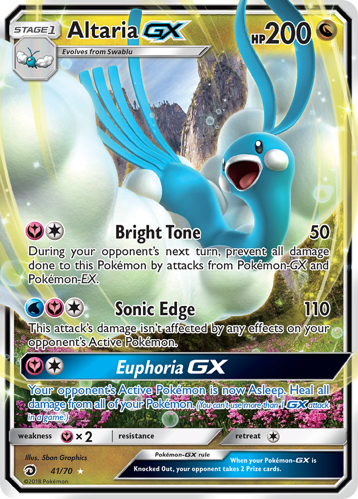 Altaria GX (41/70) [Sun & Moon: Dragon Majesty] - Comfy Hobbies