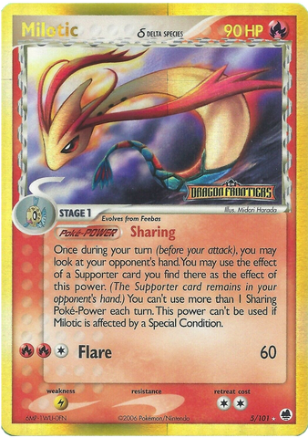 Milotic (5/101) (Delta Species) (Stamped) [EX: Dragon Frontiers] - Comfy Hobbies