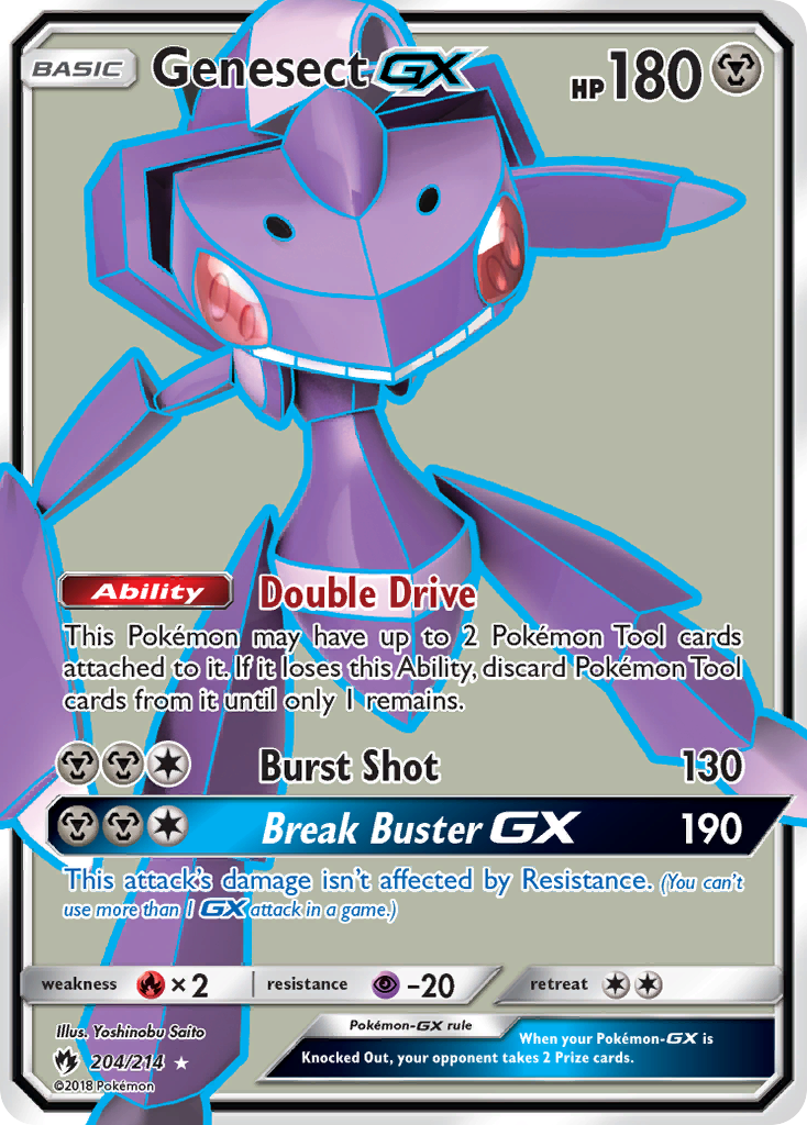Genesect GX (204/214) [Sun & Moon: Lost Thunder] - Comfy Hobbies
